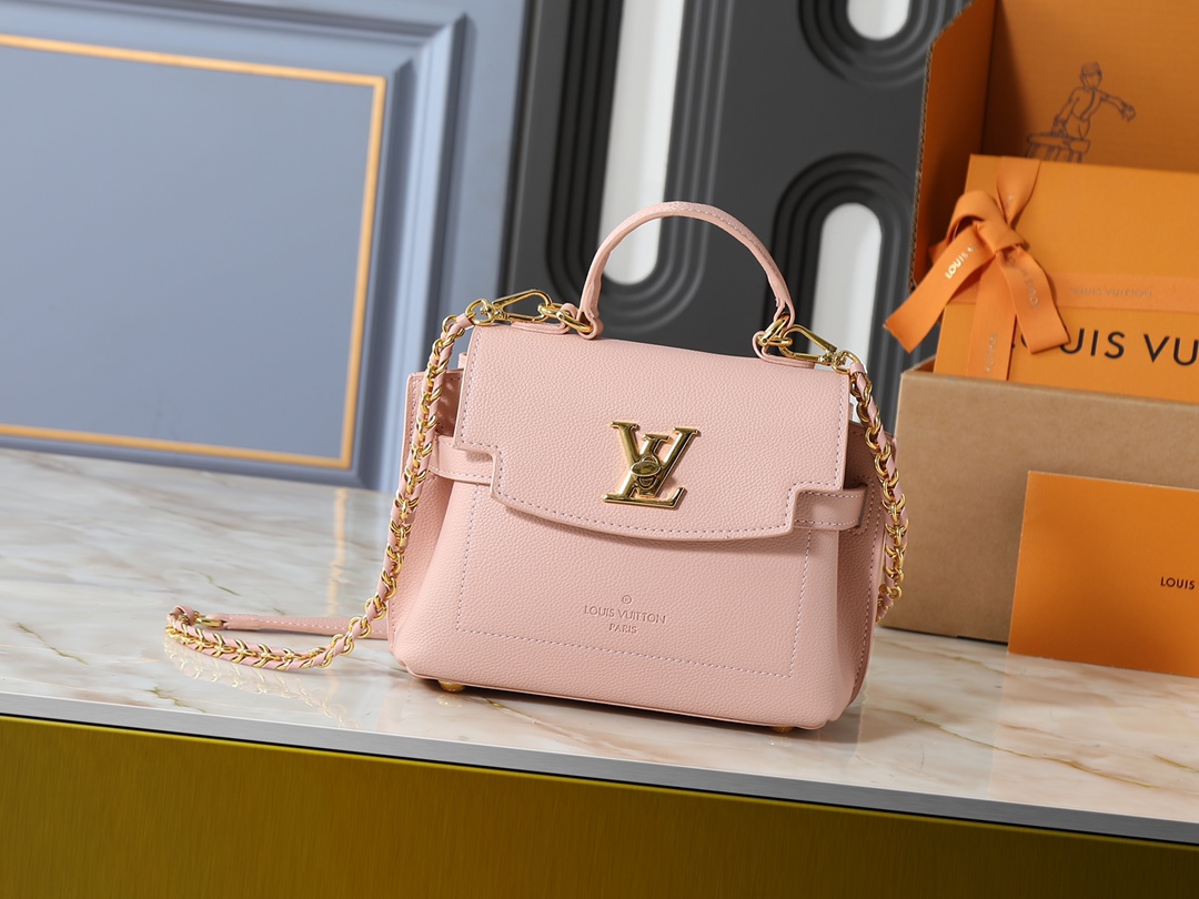 Louis Vuitton LV Classic Handbag Monogram Empreinte Model M83694 Silver Hardware Business Casual Fashion Bag